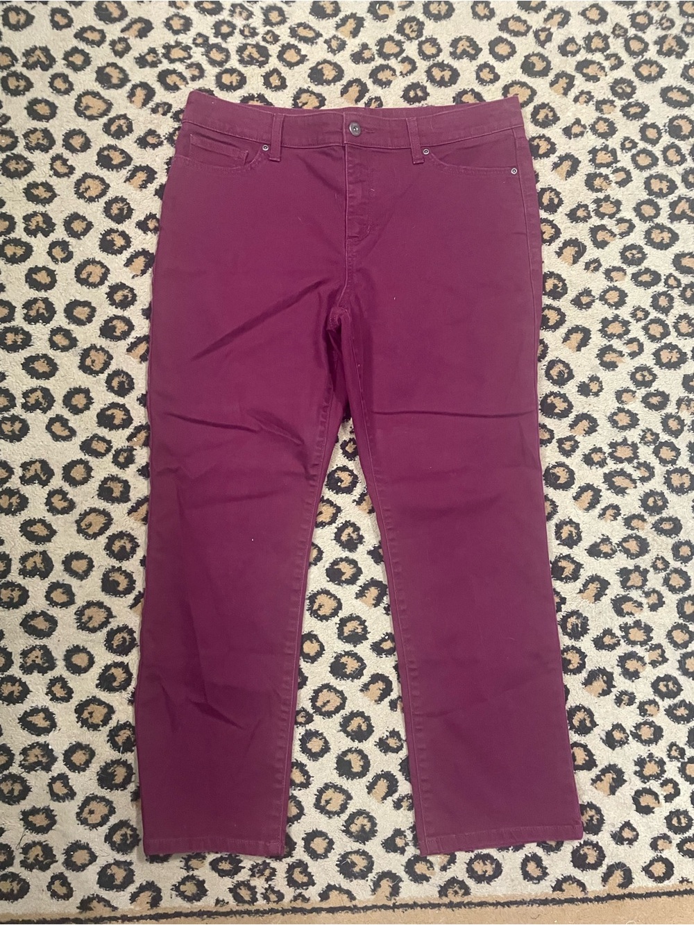 Burgundy pants